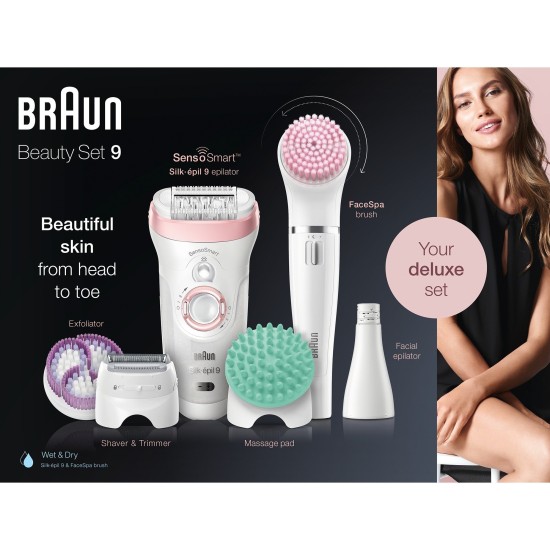 Braun Silk-épil 9-995 SensoSmart Beauty Set 9, Epiliergerät