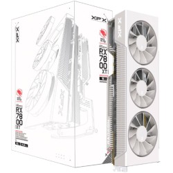XFX Radeon RX 7800 XT Quicksilver Magnetic Air Gaming White, Grafikkarte