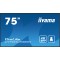 iiyama ProLite LH7565UHSB-B1: 189cm (75") 4K UHD Signage Monitor DP/HDMI/RJ45