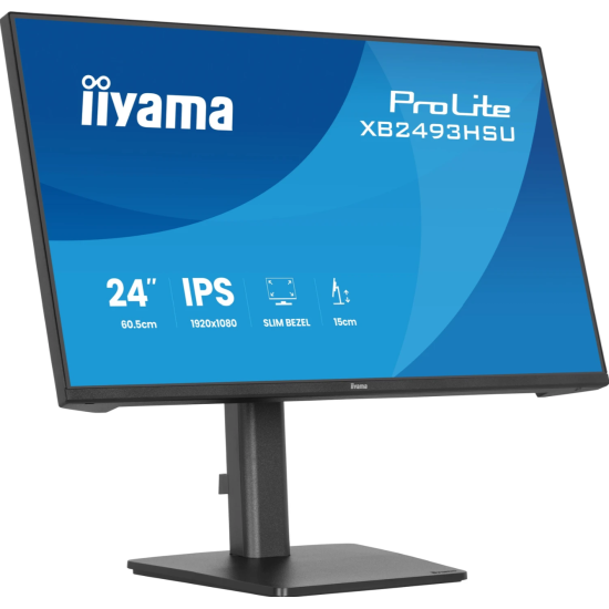 Iiyama ProLite XB2493HSU-B1 24" Full HD IPS, 120Hz, HDMI, DisplayPort, USB-Hub