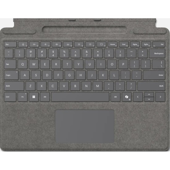Microsoft Surface Pro Signature Keyboard platinum 8XB-00190 with copilot button