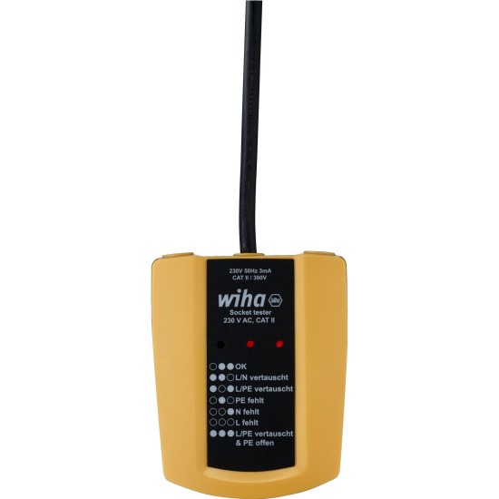Wiha Steckdosentester 45220, 230 V AC, Messgerät