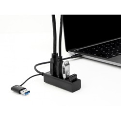 DeLOCK 4 Port USB 3.2 Gen 1 Hub mit USB Type-C oder USB Typ-A Anschluss, USB-Hub