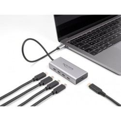 DeLOCK DeLock USB 10 Gbps USB Type-C Hub mit 4 x USB Type-C + 1 x USB Type-C PD 85 Watt, USB-Hub