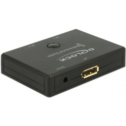 DeLOCK DisplayPort 2 - 1 Umschalter bidirektional 4K 60 Hz, DisplayPort Switch