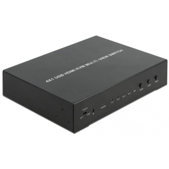 DeLOCK KVM 4in1 Multiview Switch 4x HDMI USB 2.0, KVM-Switch DeLOCK KVM 4in1 Multiview Switch 4x HDMI USB 2.0, KVM-Switch
