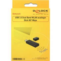 DeLOCK WLAN USB3.0 Stick, WLAN-Adapter