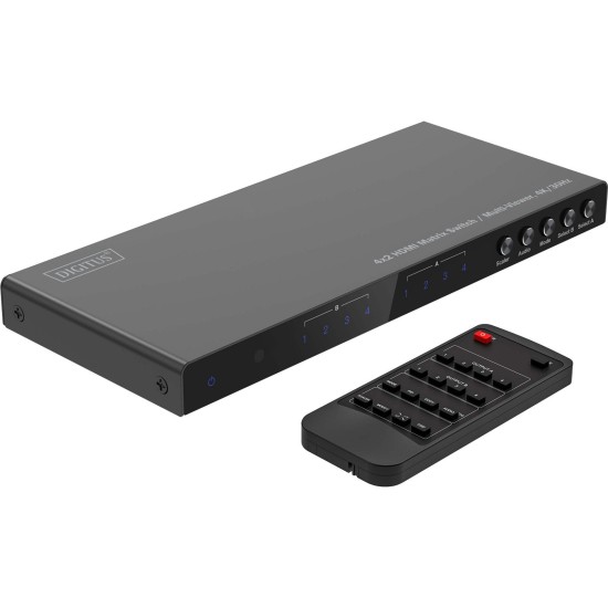 Digitus HDMI Matrix Switch / Multi-Viewer 4x2, HDMI Switch Digitus HDMI Matrix Switch / Multi-Viewer 4x2, HDMI Switch