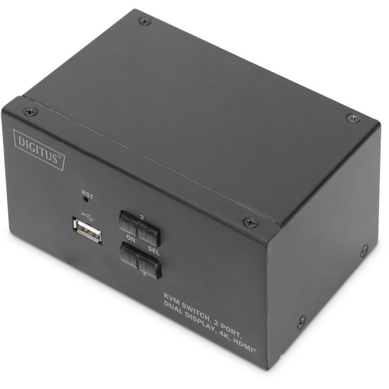 Digitus KVM-Switch Dual-Display 4K HDMI Digitus KVM-Switch Dual-Display 4K HDMI