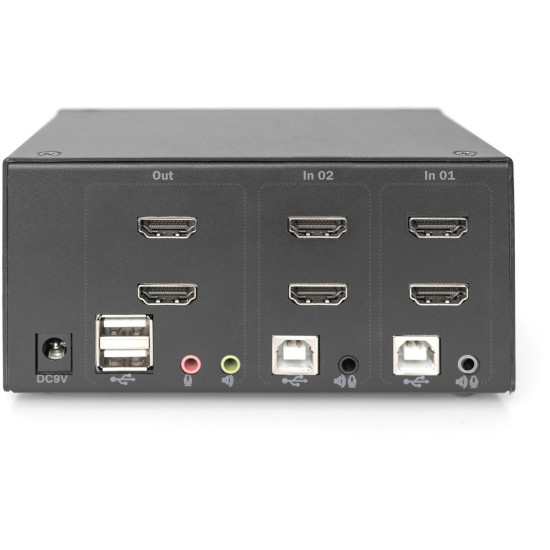 Digitus KVM-Switch Dual-Display 4K HDMI Digitus KVM-Switch Dual-Display 4K HDMI