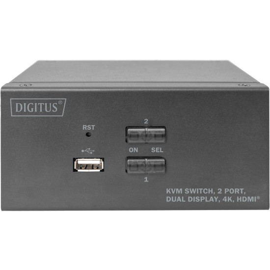 Digitus KVM-Switch Dual-Display 4K HDMI Digitus KVM-Switch Dual-Display 4K HDMI