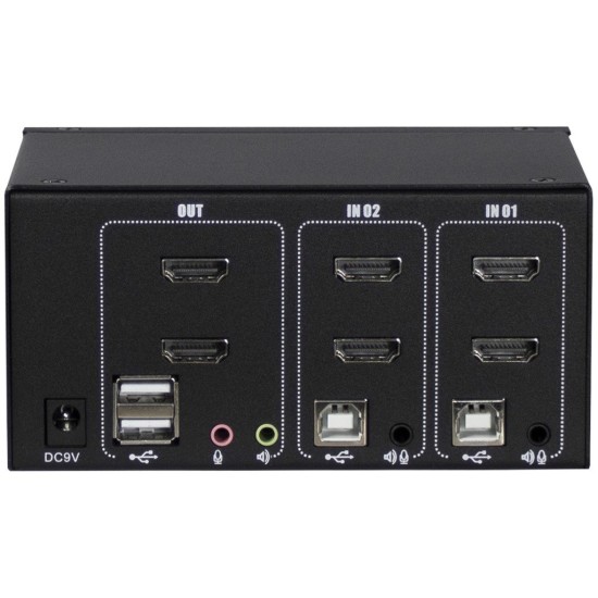 Inter-Tech KVM Switch AS-22HA HDMI, KVM-Switch