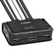 Lindy 2 Port DisplayPort 1.2, USB 2.0 & Audio Cable KVM Switch, KVM-Switch