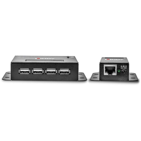 Lindy 50m 4 Port USB 2.0 Cat.6 Extender, USB-Extender Lindy 50m 4 Port USB 2.0 Cat.6 Extender, USB-Extender