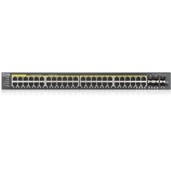 ZyXEL GS2220-50HP 44-Port + 4x SFP/Rj45 +2x SFP GbE L2 managed PoE+ Switch 375W