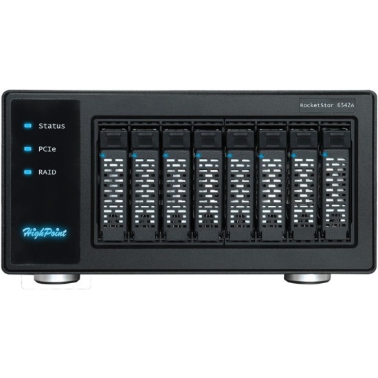 HighPoint RocketStor 6542AW 8x U.2/U.3 Bay to PCIe 4, NAS