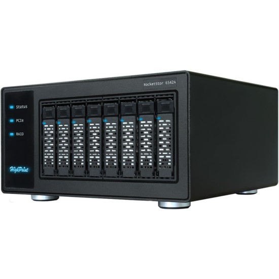 HighPoint RocketStor 6542AW 8x U.2/U.3 Bay to PCIe 4, NAS