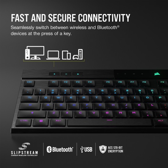 Corsair K100 AIR WIRELESS, Gaming-Tastatur