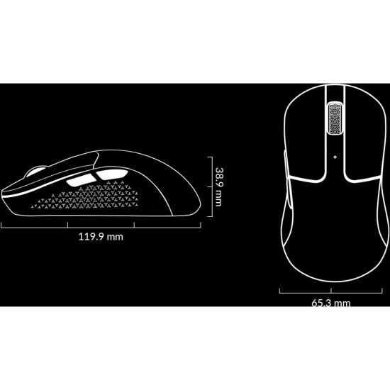 Keychron M3 Mini Wireless 4K-Version, Gaming-Maus