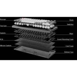 Keychron Q1 Barebone ISO Knob, Gaming-Tastatur