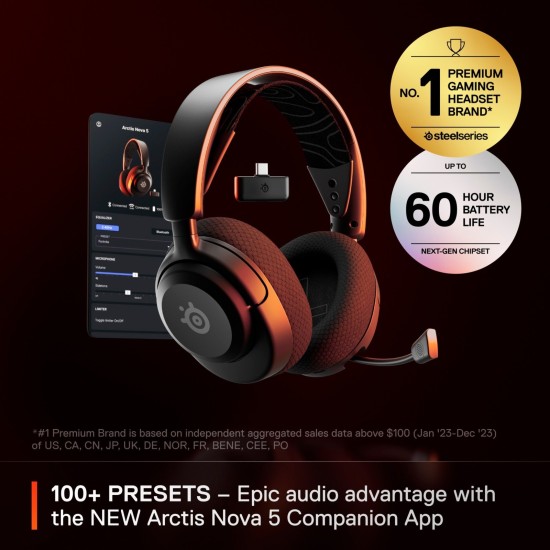 SteelSeries Arctis Nova 5 Wireless, Gaming-Headset