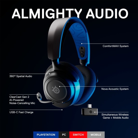 SteelSeries Arctis Nova 7P, Gaming-Headset