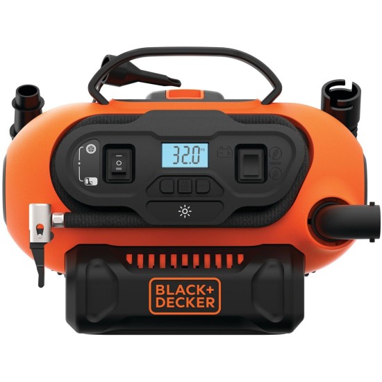 BLACK+DECKER Akku-Kompressor BDCINF18N, 18Volt, 11bar, Luftpumpe