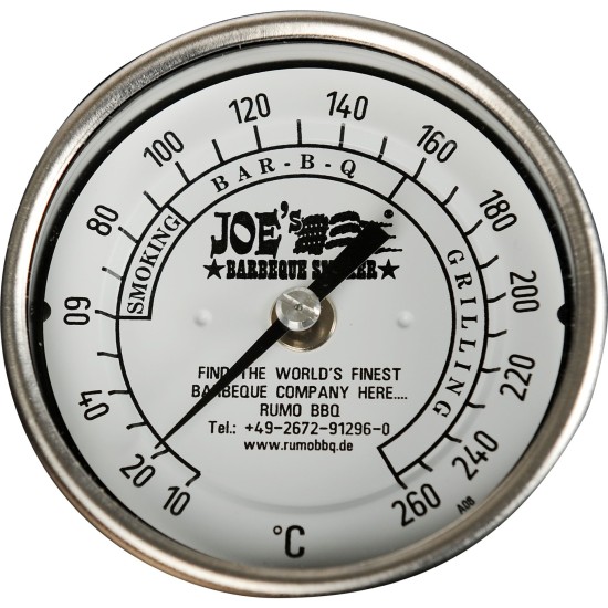 Joe´s Barbeque Joe´s Original Edelstahl Thermometer 3"