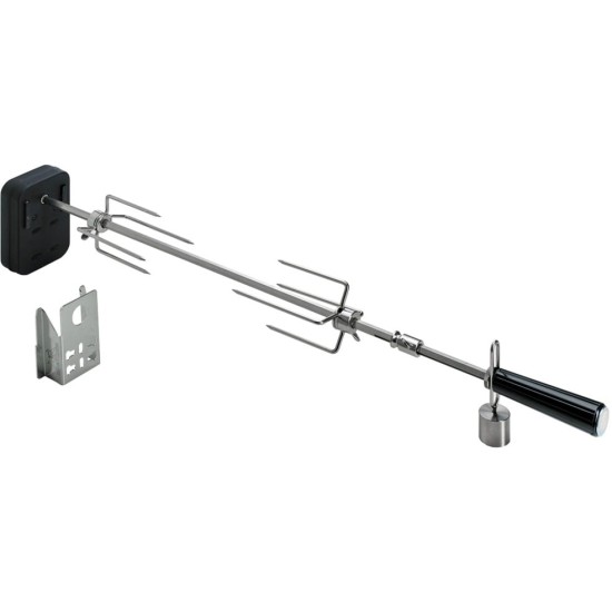 Moesta Rotisserie-Set für Smokin' PizzaRing, für 47cm + 50cm Kugelgrill, Grillspieß