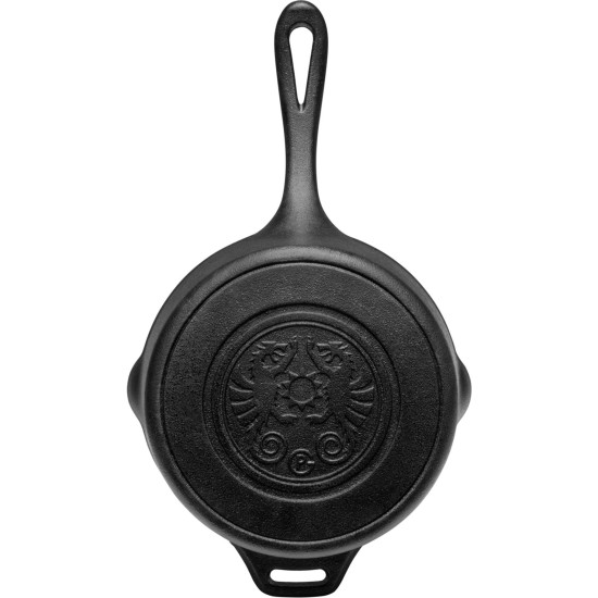 Petromax Gusseiserne Kasserolle kr2, mit Aroma-Profil-Deckel, Topf