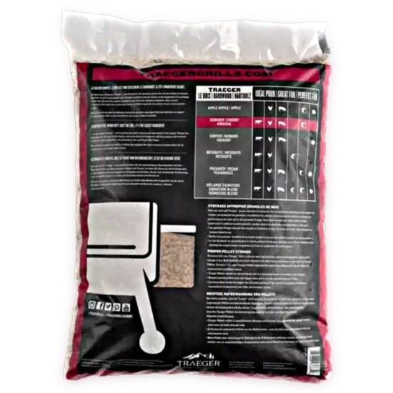 Traeger Hartholz Pellets KIRSCHE, 9kg, Brennstoff