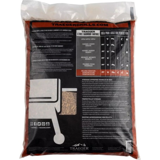 Traeger Hartholz Pellets SIGNATURE BLEND, 9kg, Brennstoff