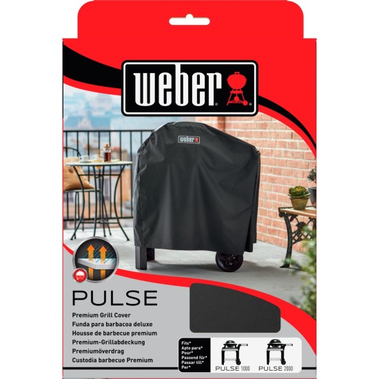 Weber 7181 Premium Haube für Pulse+Wagen, Schutzhaube