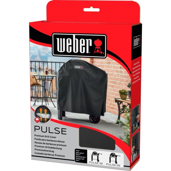 Weber 7181 Premium Haube für Pulse+Wagen, Schutzhaube