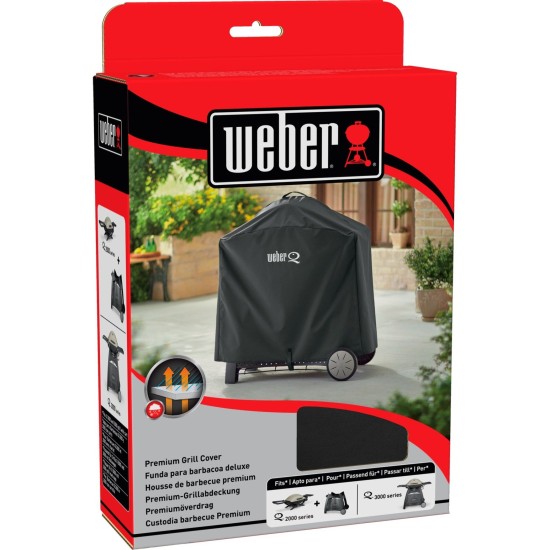 Weber 7184 Premium Abdeckhaube Q300/3000, Schutzhaube