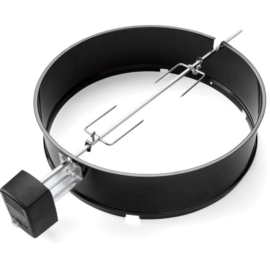 Weber Drehspieß 7494 für Holzkohlegrills mit Ø 57cm, Grillspieß