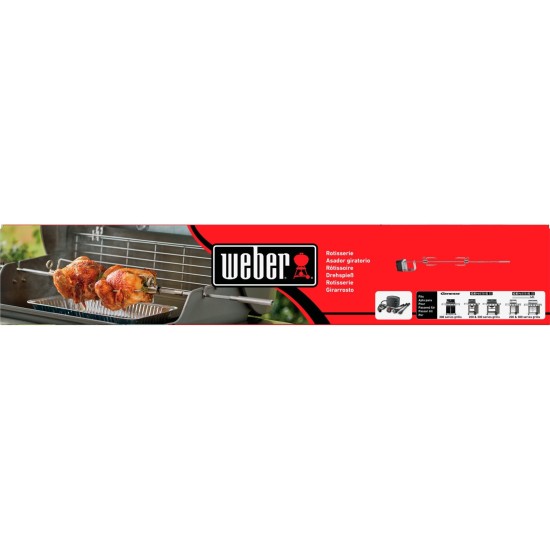 Weber Drehspieß 7654 für GENESIS II 200/300, Grillspieß
