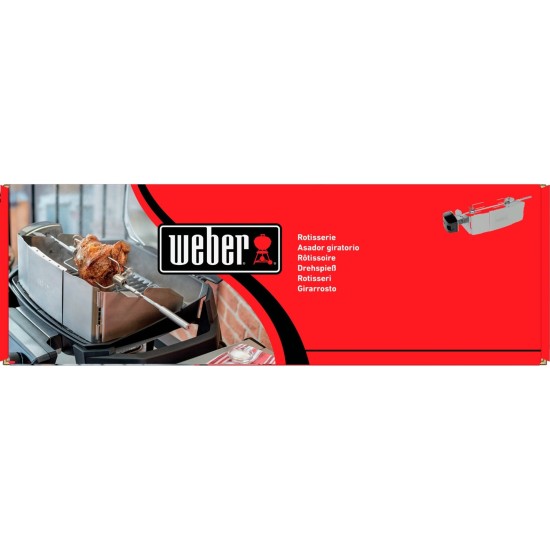 Weber Drehspieß 7660 für Pulse 1000 / 2000, Grillspieß