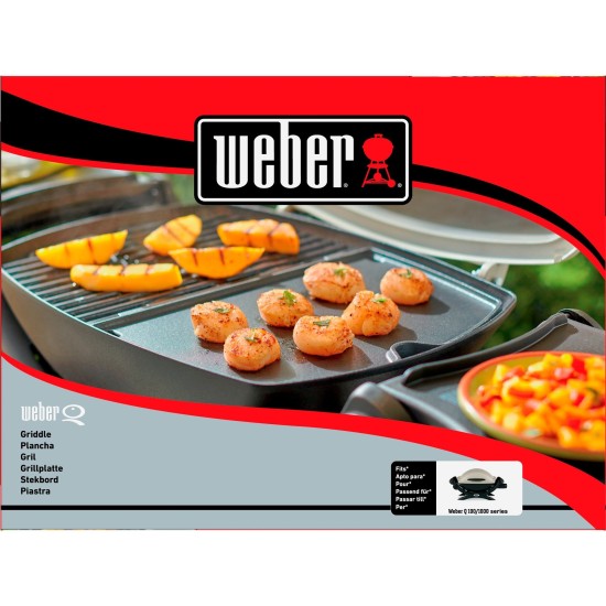 Weber Grillplatte 6558 für Q 100/ Q 1000
