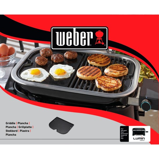 Weber Grillplatte 6611, für Lumin Compact Elektrogrill