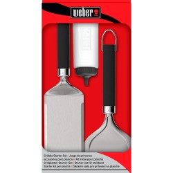 Weber Grillplatten-Starter-Set, 3-teilig, Wender
