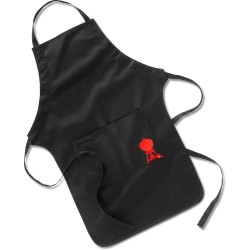 Weber Grill­schür­ze, schwarz mit rotem Kettle Grill 6474, Schürze