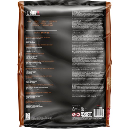 Weber Holzpellets Eiche, 8kg, Brennstoff