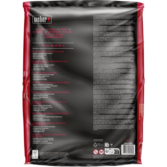 Weber Holzpellets Kirsche, 8kg, Brennstoff
