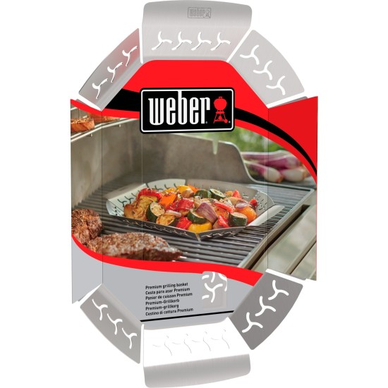 Weber Premium Gemüse-Grillkorb 6678, Gemüsekorb