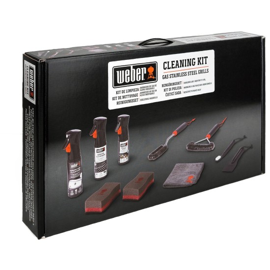 Weber Reinigungs-Set für Edelstahl-Gasgrills, Reinigungsmittel