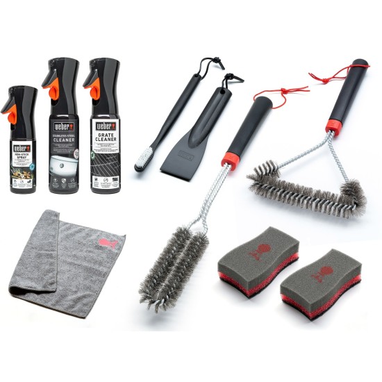 Weber Reinigungs-Set für Edelstahl-Gasgrills, Reinigungsmittel