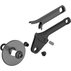 Witt Pizza-Schneiderad Black Edition, mit Softgriff, Messer