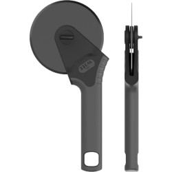 Witt Pizza-Schneiderad Black Edition, mit Softgriff, Messer