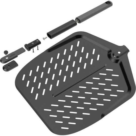 Witt Pizzaschieber perforiert 14", Black Edition, mit Softgriff, Grillbesteck